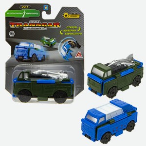 Игрушка транспортная 1toy Transcar Double Военный транспорт «Автоплатформа-Миротворец» без механизмов 8 см