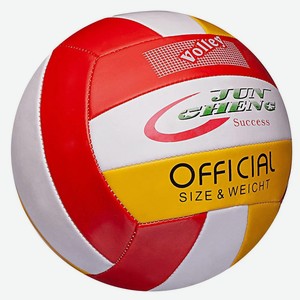Мяч волейбольный Junfa бело-желтый-красный 23 см
