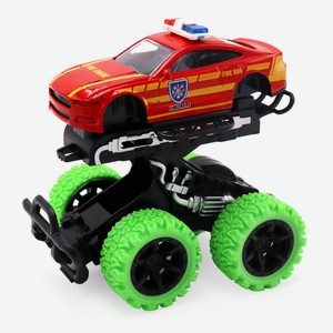 Машинка инерционная Funky Toys «Пожарная служба» с краш-эффектом 15,5 см