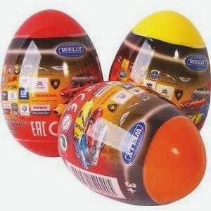 Машинки Welly в яйце-сюрпризе в ассортименте