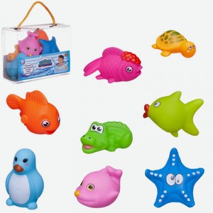 Набор резиновых игрушек для ванной Abtoys «Веселое купание» 8 предметов