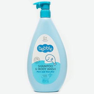 Шампунь для волос и тела детский Bebble Shampoo&Body wash с рождения 400 мл