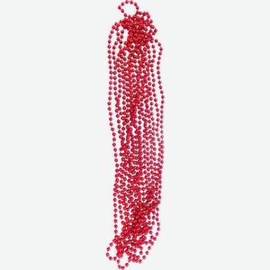 Декоративное украшение Бусы цвет: красный, 8 см