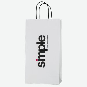 Подарочные пакеты Пакет Simple для 1 бутылки
