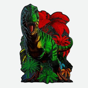 Деревянный пазл Hobby Day «Динозавр в джунглях» 225 деталей