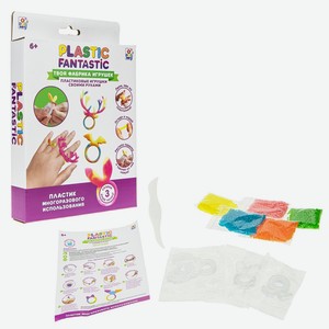 Набор для детского творчества 1Toy Plastic Fantastic «Кольца» Оленёнок, Кролик, Летучая мышь
