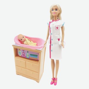 Кукла Anlily «Забота о малыше» с мебелью, младенцем и аксессуарами 29 см