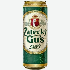 Пиво Zatecky Gus светлое фильтрованное пастеризованное 4.6% 450мл