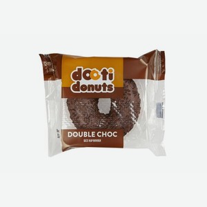 Донат покрытый темным шоколадом с шоколадной крошкой Dooti Donuts