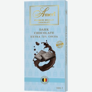 Шоколадная плитка Ameri Экстра горький шоколад 72%, 100г