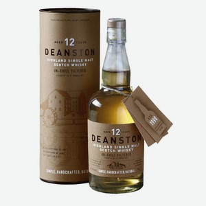 Виски Deanston Aged 12 Years в подарочной упаковке 0.7 л.
