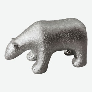 Фигурка Медведь серебряный, 8.8 x 16.6см Китай