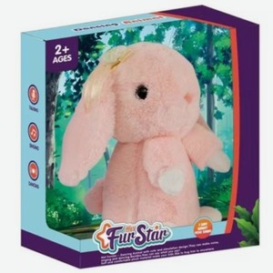 Мягкая игрушка Nanteng «Танцующий кролик» 17 см, розовый
