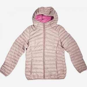 Куртка женская с капюшоном, двусторонняя, цвет: бежевый+розовый, размер: XS-2XL в ассортименте