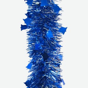 Гирлянда мишура Morozco М0601 Зимняя Мелодия цвет: синий серебро, 200 м