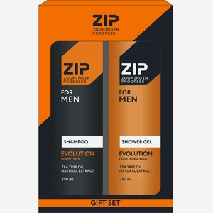 Zip for Men Подарочный Набор Evolution № 1 Гель для Душа, 250 мл + Шампунь, 250 мл