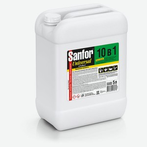 Средство чистящее Sanfor Универсал 10 в 1 Лимонная свежесть, 5 л