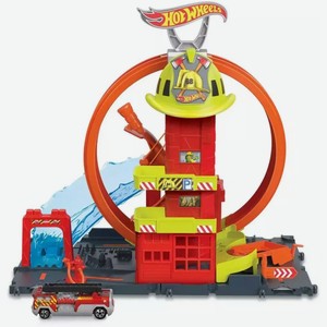 Игровой набор Hot Wheels «Пожарная станция» с машинкой