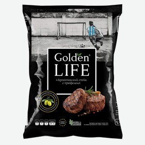 Картофель хруст. Golden Life  Со вкусом Аргентинского стейка с трюфелем  90г