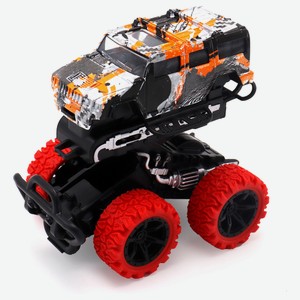 Машинка инерционная Funky Toys «Джип» die-cast с красными колесами и краш-эффектом 15,5 см
