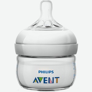 Бутылочка для кормления Philips AVENT «Natural» с силиконовой соской 0+, 60 мл.