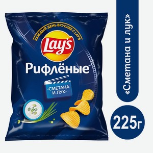 Чипсы картофельные Lay s Сметана/лук 225г