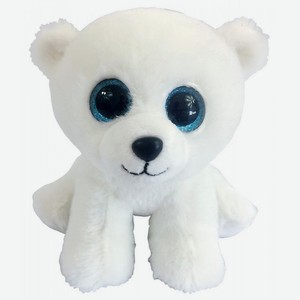 Мягкая игрушка ABtoys «Дикая природа» Медвежонок полярный, белый 15 см