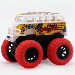 Машинка инерционная Funky Toys «Автобус» die-cast на полном приводе с красными колесами 14,5 см
