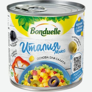 Смесь овощная  Бондюэль  Италия микс с кукурузой ж/б 425мл