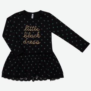 Платье детское Barkito «Маленькая звезда», черное (68)