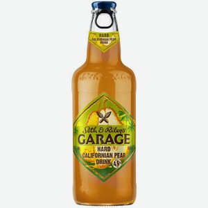 Пивной напиток Garage Hard Californian Pear пастеризованный 4.6% 400мл