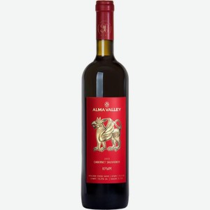 Вино Alma Valley Cabernet Sauvignon красное сухое 13% 750мл