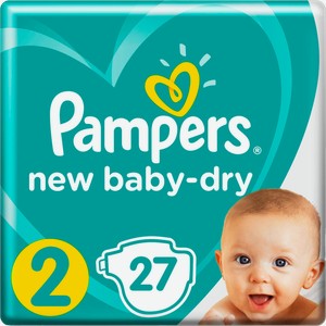 Подгузники Pampers New Baby Dry Mini №2 4-8кг/3-6кг 27шт