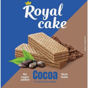 Вафли Royal Cake на сорбите со вкусом какао 120г