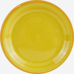 Тарелка десертная Желтая керамика d-18.9см