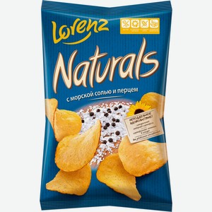 Чипсы картофельные Lorenz Naturals с морской солью и перцем, 100 г