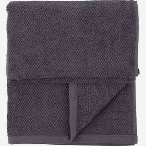 Полотенце махровое, цвет: тёмно-серый, 70×140 см