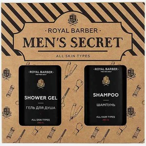 Подарочный набор мужской Royal Barber Men s Secret (шампунь, гель для душа), 2 предмета