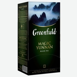 Чай черный Greenfield Magic Yunnan в пакетиках, 25 пак. в упаковке