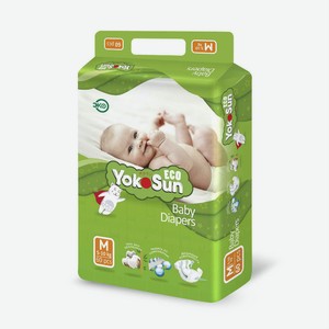 Подгузники YokoSun Eco М (5-10 кг), 60 шт