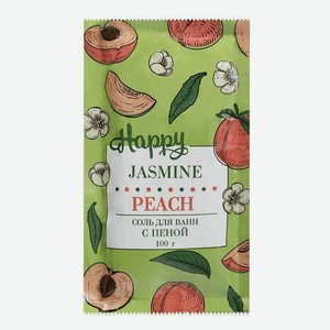 Соль для ванн Laboratory Katrin Happy Jasmine & Peach с пеной, 100 г