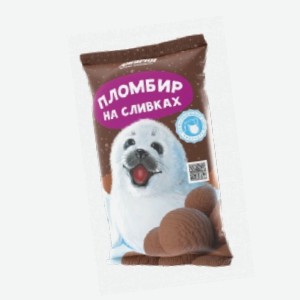 Мороженое  Пломбир на Сливках , шоколадный, 450 г