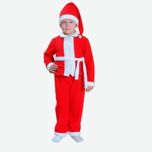 Карнавальный костюм Дед Морозик, флис, рост 98-122см