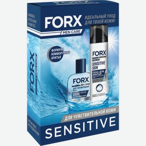 Подарочный набор Forx Men Care Sensitive Skin Пена для бритья 200мл + Лосьон после бритья 100мл