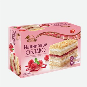 Торт МАЛИНОВОЕ ОБЛАКО 390г