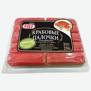 Крабовые палочки охлаждённые Vici с мясом натурального краба, 250 г