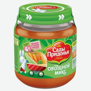 Овощное пюре Сады придонья морковь-тыква-кабачек, 120 г