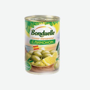 Оливки Bonduelle Мансанилья с лимоном, 314 г