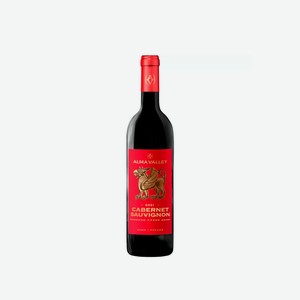 Вино тихое красное сухое ЗГУ Крым Alma Valley CABERNET SAUVIGNON 2021 0,375л 0.375 л