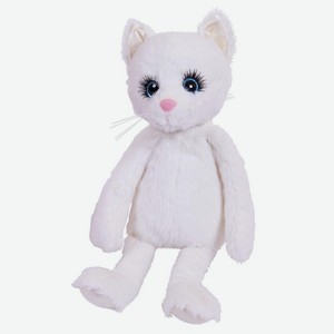 Мягкая игрушка ABtoys «Реснички. Кошечка белая» 20 см